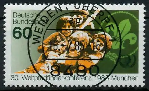 BRD 1985 Nr 1254 zentrisch gestempelt 854856
