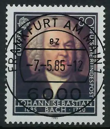BRD BUND 1985 Nr 1249 zentrisch gestempelt 85489E