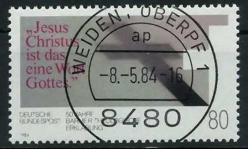 BRD 1984 Nr 1214 zentrisch gestempelt 854AA6