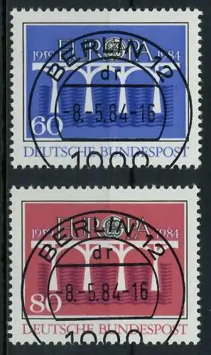 BRD BUND 1984 Nr 1210-1211 zentrisch gestempelt 854B12