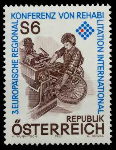 ÖSTERREICH 1981 Nr 1667 postfrisch S74369E