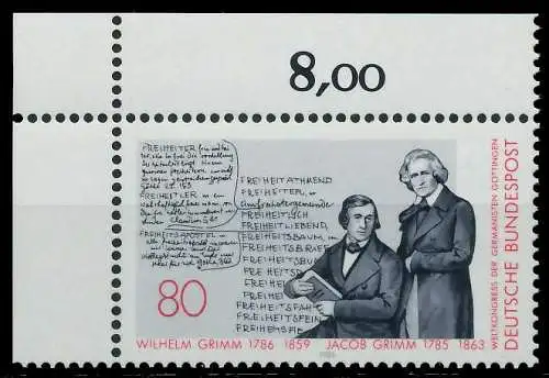 BRD 1985 Nr 1236 postfrisch ECKE-OLI S6EF396