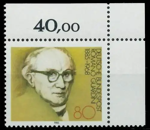 BRD 1985 Nr 1237 postfrisch ECKE-ORE 855742