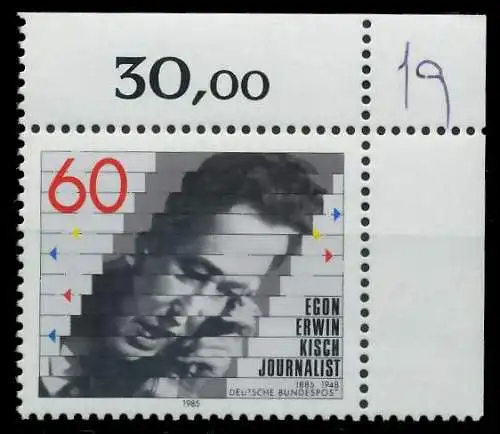 BRD 1985 Nr 1247 postfrisch ECKE-ORE 855842