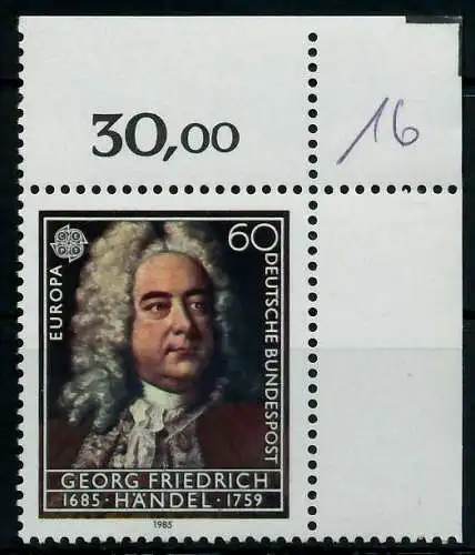 BRD BUND 1985 Nr 1248 postfrisch ECKE-ORE 85587E