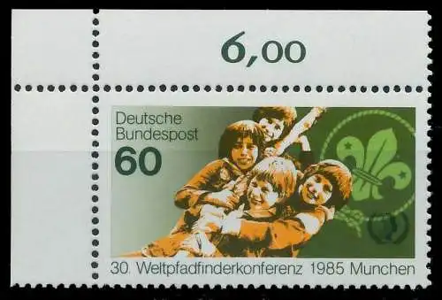 BRD 1985 Nr 1254 postfrisch ECKE-OLI 85591A