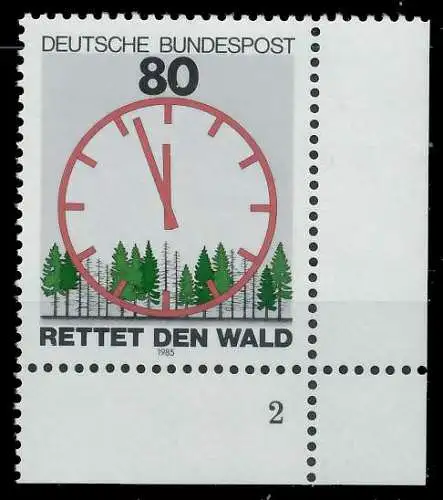 BRD 1985 Nr 1253 postfrisch FORMNUMMER 2 S74C1C2
