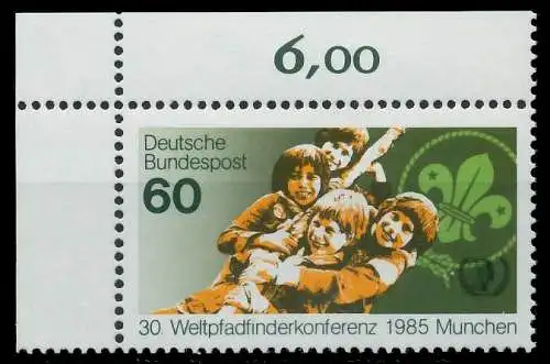 BRD 1985 Nr 1254 postfrisch ECKE-OLI 85594A