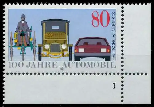 BRD 1986 Nr 1268 postfrisch FORMNUMMER 1 S74C36A