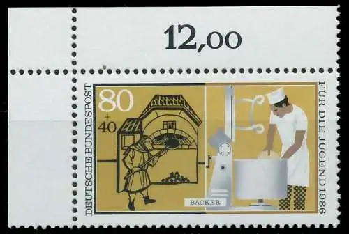 BRD 1986 Nr 1277 postfrisch ECKE-OLI 855BA6