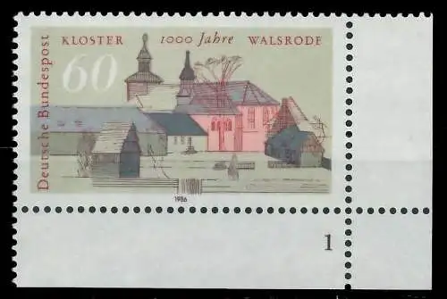 BRD 1986 Nr 1280 postfrisch FORMNUMMER 1 858C82