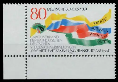 BRD BUND 1986 Nr 1283 postfrisch ECKE-ULI 858CEA