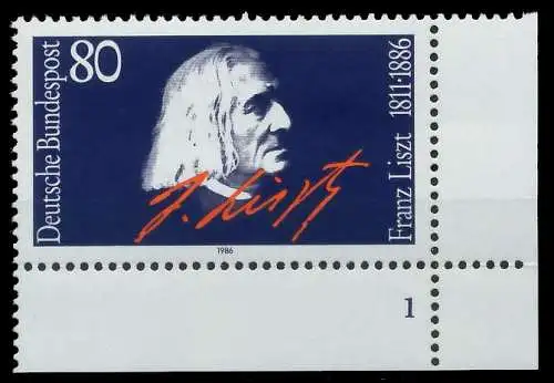 BRD 1986 Nr 1285 postfrisch FORMNUMMER 1 S74C62A