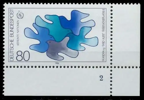 BRD 1986 Nr 1286 postfrisch FORMNUMMER 2 S74C646