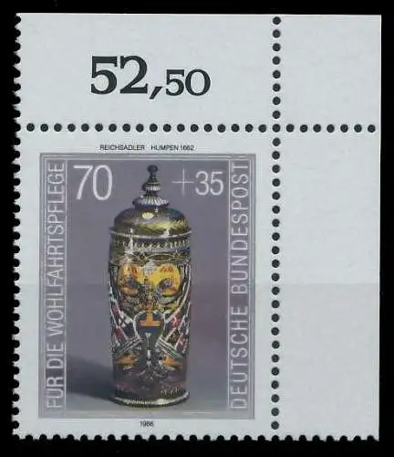 BRD 1986 Nr 1297 postfrisch ECKE-ORE 858E62