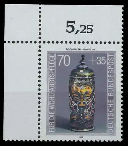 BRD 1986 Nr 1297 postfrisch ECKE-OLI S74C796