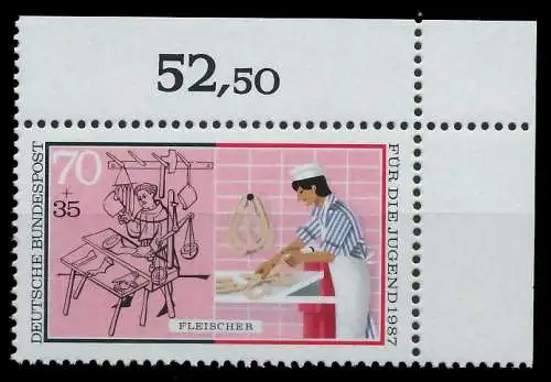 BRD 1987 Nr 1317 postfrisch ECKE-ORE 85902A