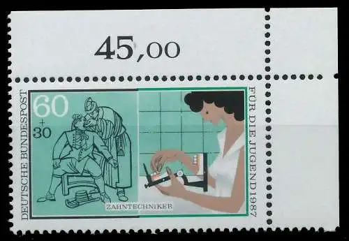 BRD 1987 Nr 1316 postfrisch ECKE-ORE 85904E