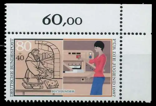 BRD 1987 Nr 1318 postfrisch ECKE-ORE 859052