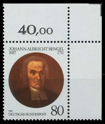 BRD 1987 Nr 1324 postfrisch ECKE-ORE 859122