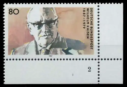 BRD 1987 Nr 1325 postfrisch FORMNUMMER 2 S7580EA