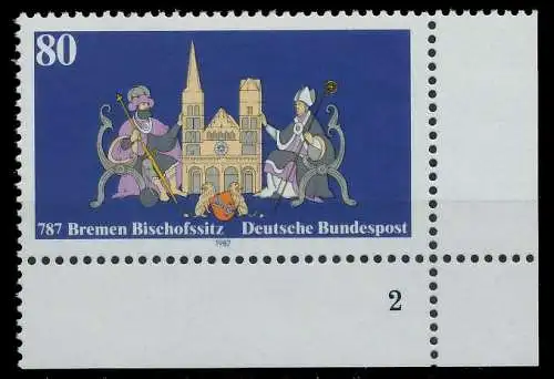BRD 1987 Nr 1329 postfrisch FORMNUMMER 2 S758156