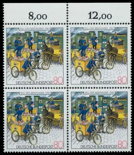 BRD 1987 Nr 1337 postfrisch VIERERBLOCK ORA 8592A2