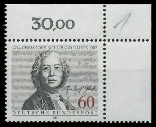 BRD 1987 Nr 1343 postfrisch ECKE-ORE 8592D2