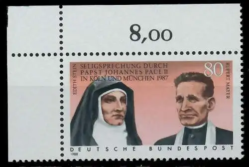 BRD 1988 Nr 1352 postfrisch ECKE-OLI 8593AA
