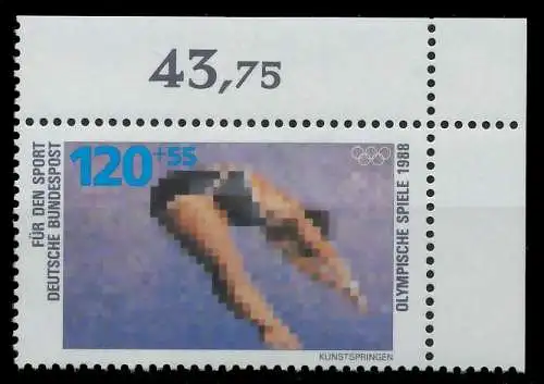 BRD 1988 Nr 1355 postfrisch ECKE-ORE 85A40E
