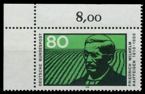 BRD 1988 Nr 1358 postfrisch ECKE-OLI 85A446