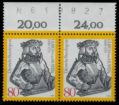 BRD 1988 Nr 1364 postfrisch WAAGR PAAR ORA 85A52A