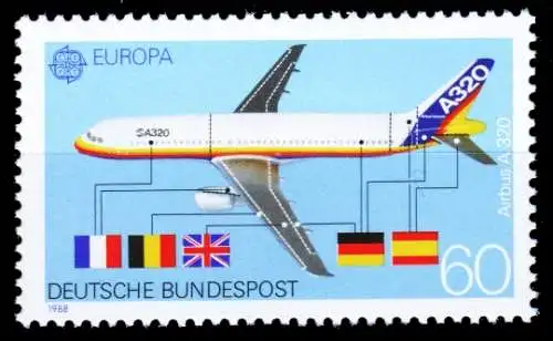 BRD BUND 1988 Nr 1367 postfrisch S7584FA