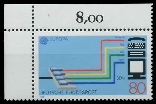 BRD BUND 1988 Nr 1368 postfrisch ECKE-OLI 85A55E