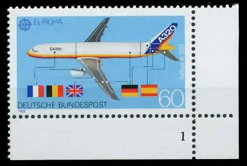 BRD BUND 1988 Nr 1367 postfrisch FORMNUMMER 1 S758502