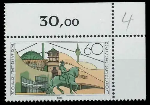 BRD 1988 Nr 1369 postfrisch ECKE-ORE 85A5B2
