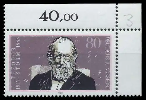 BRD 1988 Nr 1371 postfrisch ECKE-ORE 85A5D6