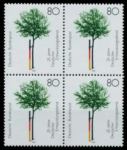 BRD 1988 Nr 1373 postfrisch VIERERBLOCK 85A62A