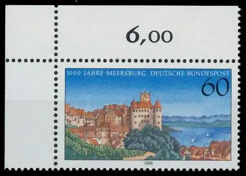 BRD 1988 Nr 1376 postfrisch ECKE-OLI 85A65E