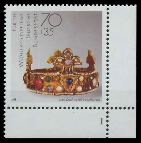 BRD 1988 Nr 1385 postfrisch FORMNUMMER 1 S7586EE