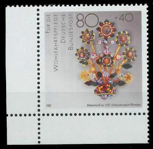 BRD 1988 Nr 1386 postfrisch ECKE-ULI 85A73E