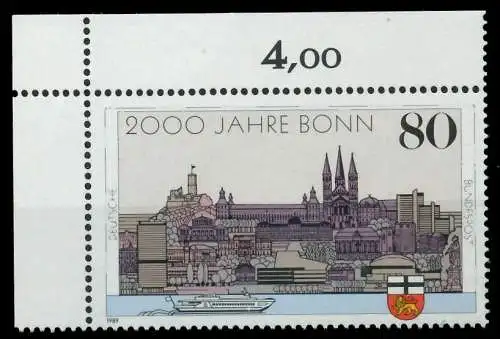 BRD 1989 Nr 1402 postfrisch ECKE-OLI 85A826