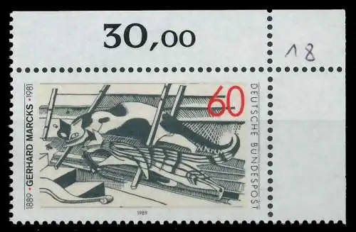 BRD 1989 Nr 1410 postfrisch ECKE-ORE 85A8AE