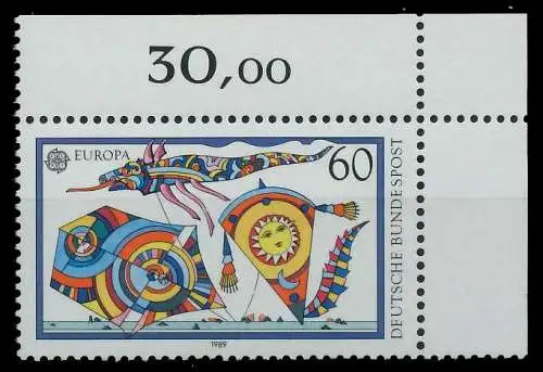 BRD BUND 1989 Nr 1417 postfrisch ECKE-ORE S75D94A