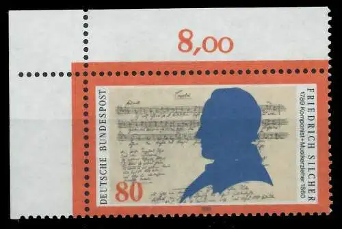 BRD 1989 Nr 1425 postfrisch ECKE-OLI 85AB86