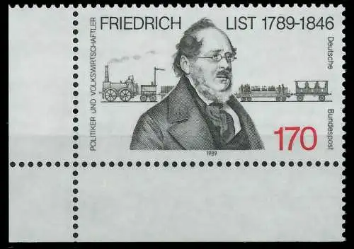 BRD 1989 Nr 1429 postfrisch ECKE-ULI 85BBC2