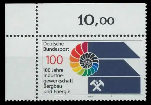 BRD 1989 Nr 1436 postfrisch ECKE-OLI 85BC3A