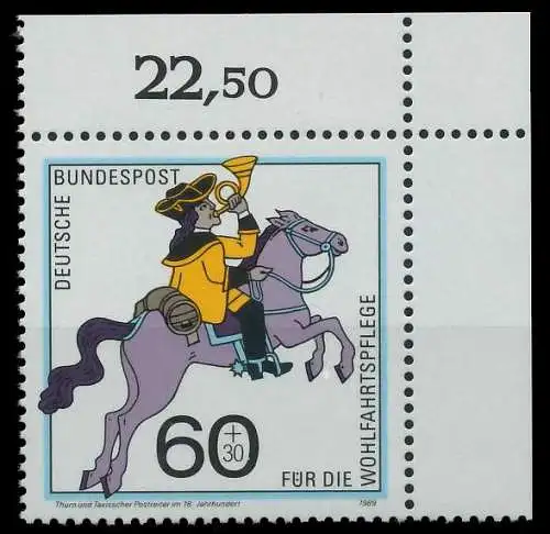 BRD 1989 Nr 1437 postfrisch ECKE-ORE S75DBB6