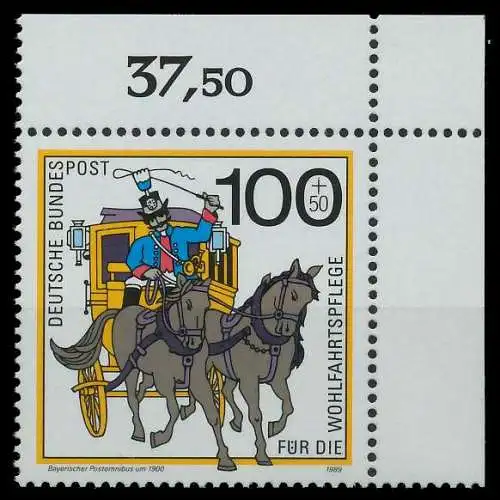 BRD 1989 Nr 1439 postfrisch ECKE-ORE S75DC06