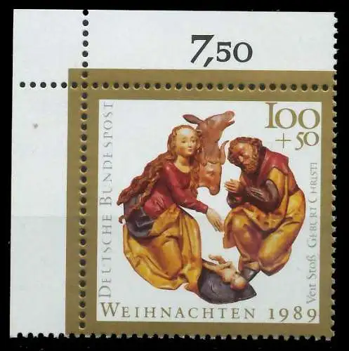 BRD 1989 Nr 1443 postfrisch ECKE-OLI S75DCAA